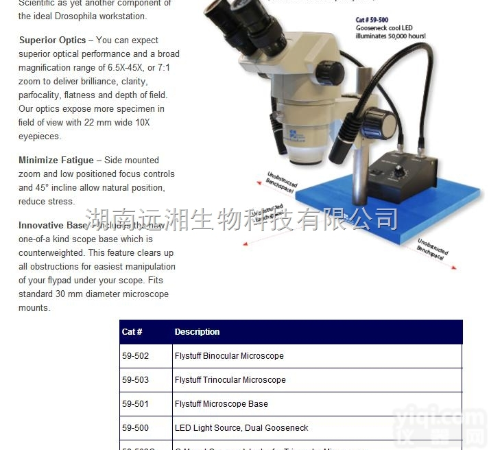 <em>果蝇</em><em>解剖</em>显微镜 <em>果蝇</em>三目显微镜 Flystuff<em>果蝇</em>显微镜59-503
