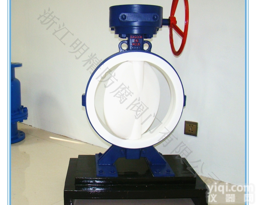 <em>D371F4</em>  <em>D371F4</em>衬氟<em>对夹式</em>蝶阀 浙江明精防腐衬里阀门