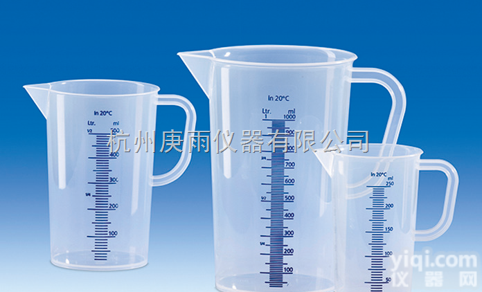 VITLAB  有柄<em>刻度</em><em>烧杯</em>，PP，凸起<em>蓝色</em><em>刻度</em>