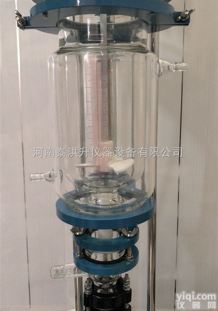 2L  济南<em>双层</em>玻璃反应釜<em>夹层</em>冷热循环<em>反应器</em>