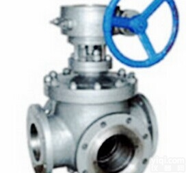 Q346F蜗轮四通<em>球阀</em> 尼必可<em>流体</em>