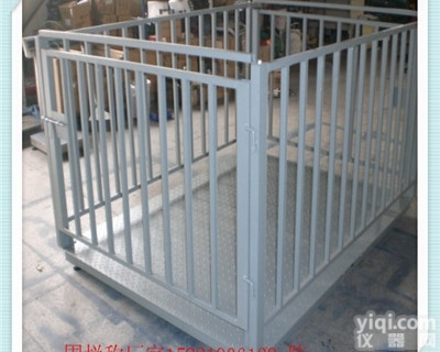 <em>沧州</em>称动物的3吨带<em>围栏</em>电子地<em>磅秤</em>