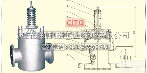法兰铸钢<em>安全逆止阀</em>AH-200/250