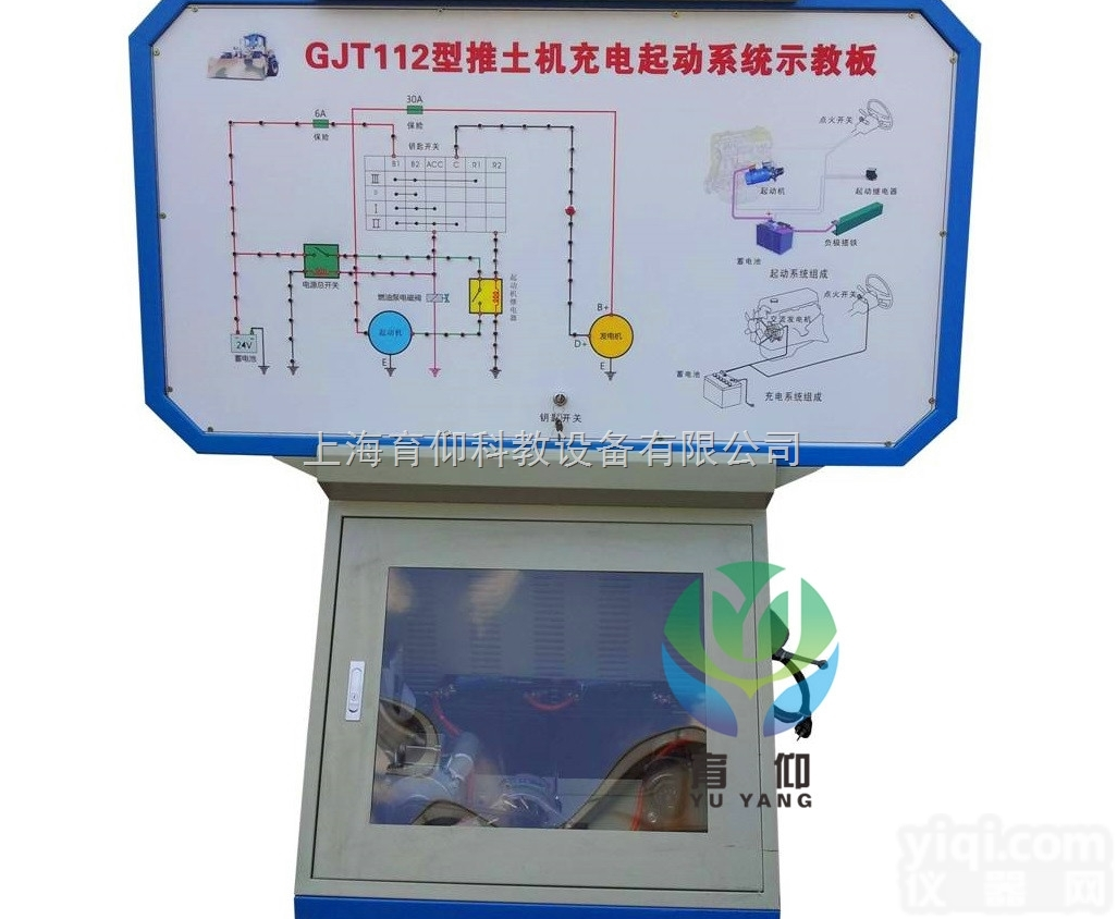 YUY-GF17 GJT112推土机启动与充电<em>系统</em>示教板|<em>工程机</em>械实训...