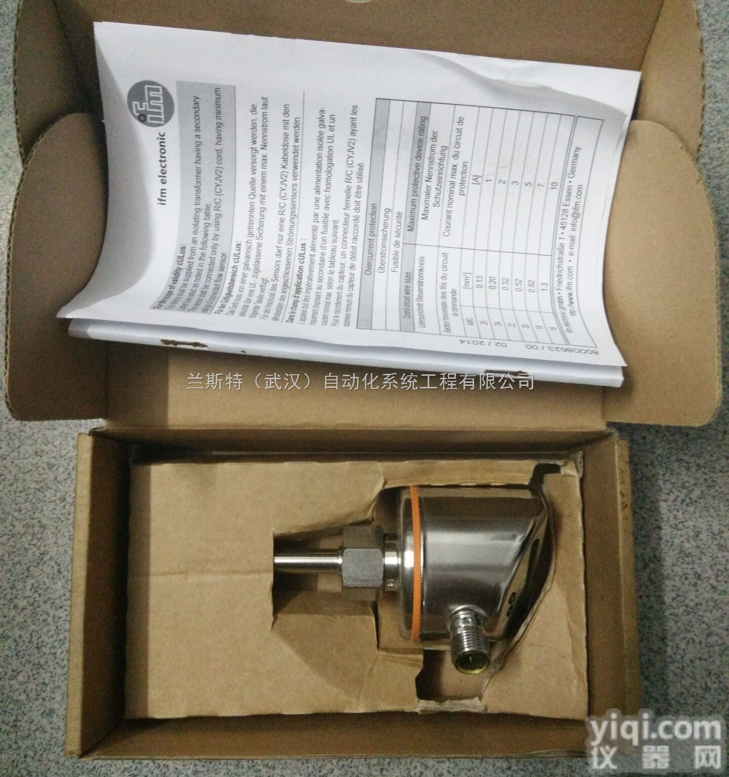 <em>德国</em>原厂采购SI6000<em>易福门</em>流量传感器