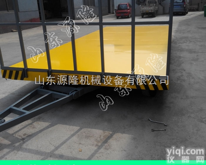 10吨  <em>货物</em>平板<em>拖车</em> 6吨运输型平板 厂区载物台车