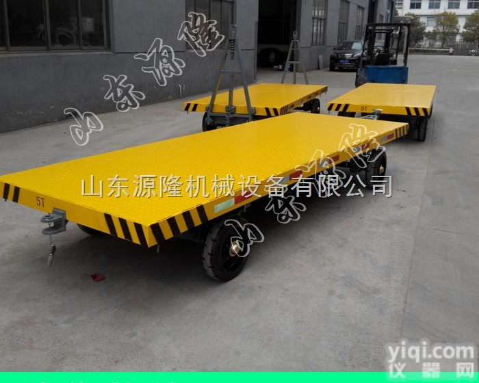 10吨  带尾灯<em>平板车</em> 3吨手刹板车 源隆<em>厂区</em><em>运输车</em>