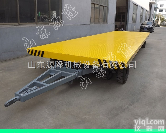 10吨  源隆5吨平板拖车 封闭<em>厢式</em>平<em>板车</em> <em>厂区</em>周转平<em>板车</em>