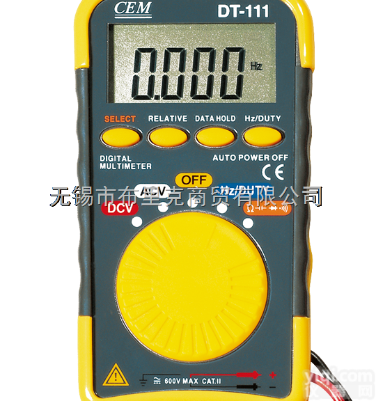 CEM华盛昌DT-111/112/113<em>口袋式数字万用表</em>