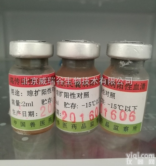 15ml/支； 300羽份  中监所鸡<em>白痢</em>鸡伤寒<em>多价</em>染色平板<em>抗原</em>