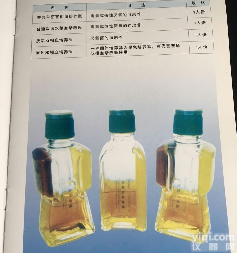 <em>显色</em>双相血培养瓶 一种固体<em>培养基</em>为<em>显色</em><em>培养基</em>，可代替普通双相血培养瓶使...