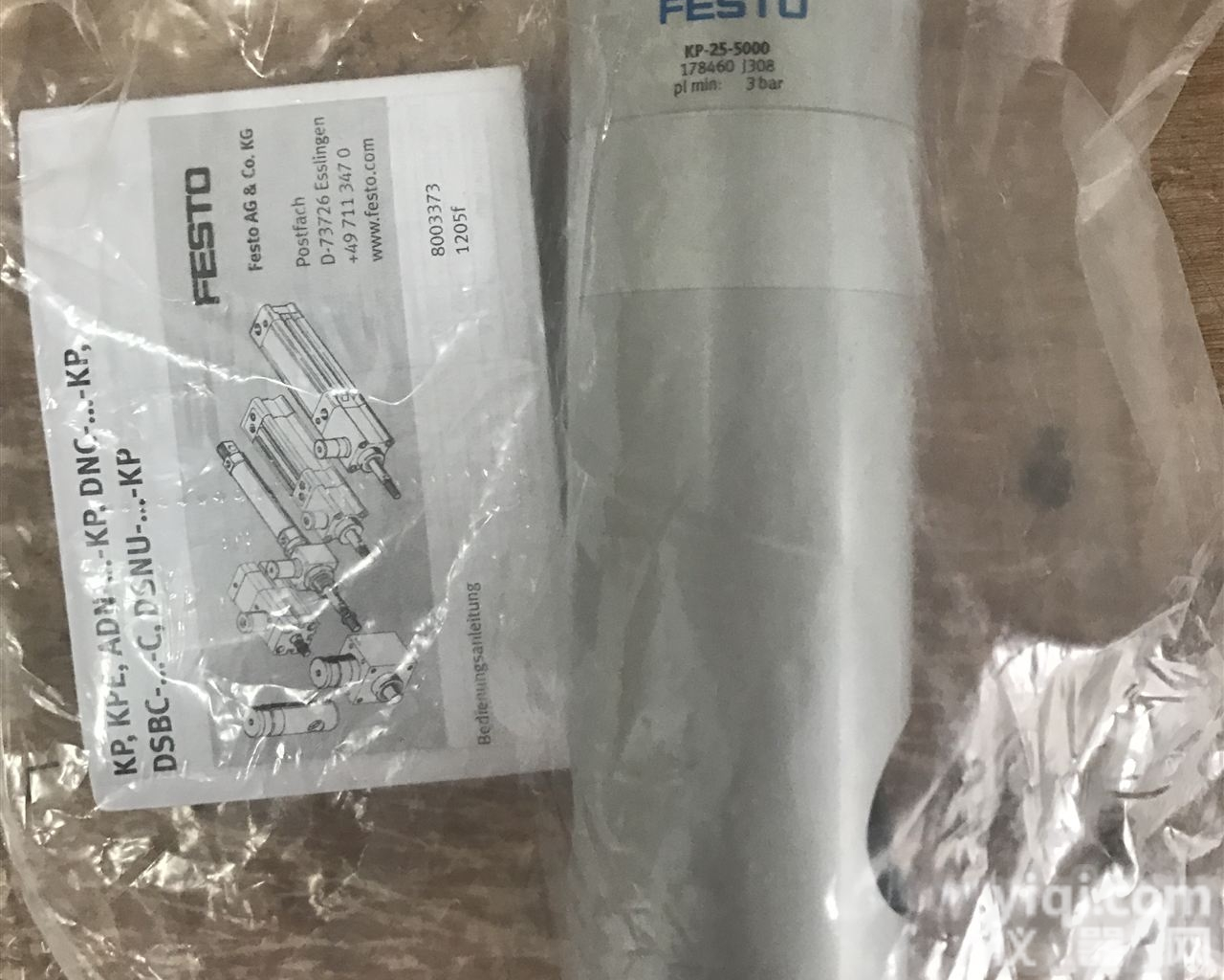 <em>气缸</em>附件<em>夹紧</em>筒KP-25-5000 178460德国FESTO原装