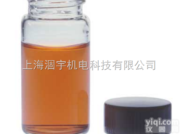 60910  <em>美国</em>KIMBLE玻璃<em>螺口</em>样本瓶带黑盖橡胶<em>垫片</em>KIMAX