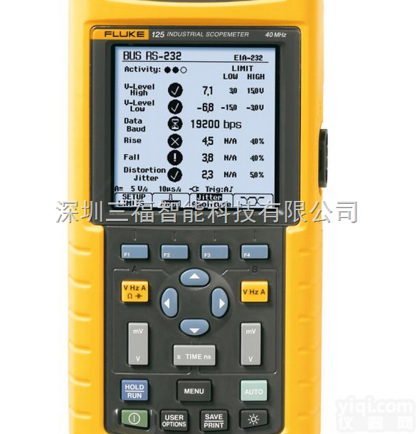 Fluke 125  美国Fluke 125<em>工业用</em><em>万用</em><em>示波表</em>福禄克FLUKE125S手持式示...