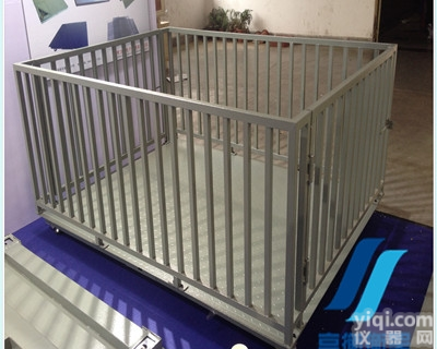 称<em>活畜</em>带围栏的电子地磅-SCS-1T<em>畜牧</em>秤