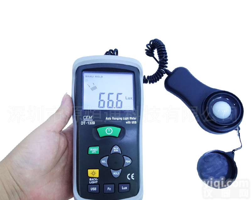 DT-1309  CEM华<em>盛昌</em>DT-1309测<em>光仪</em>照度计亮度表