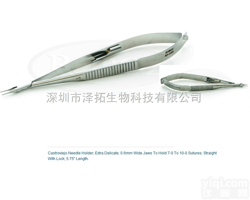 Roboz<em>持针钳</em>RS-6416 <em>Castroviejo</em> Needle ...