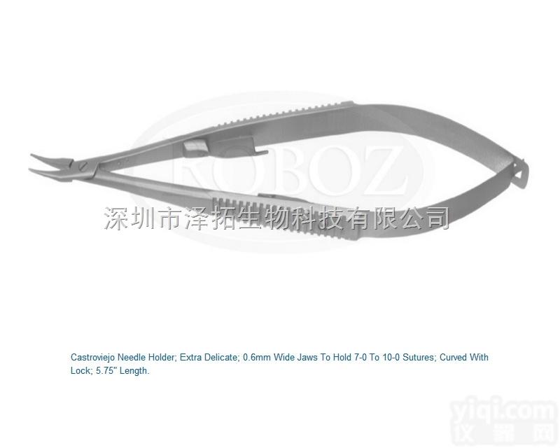 Roboz<em>持针钳</em>RS-6417 <em>精细</em><em>持针钳</em> 带锁扣<em>持针钳</em> Castro...