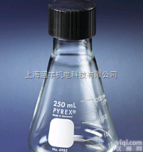 4985-125  <em>美国</em>PYREX<em>螺口</em>带盖三角烧瓶 4985-250