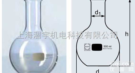 21711  德国<em>SCHOTT</em>肖特DURAN<em>平底</em><em>烧瓶</em>