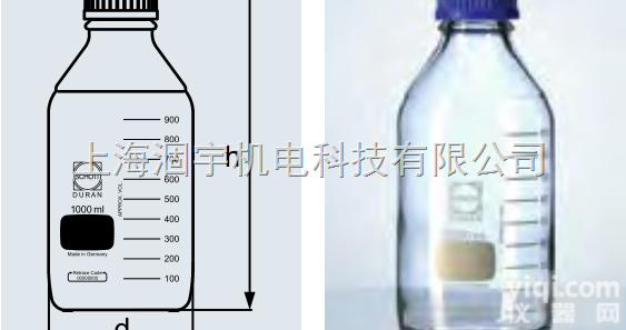5L 10L 15L 20L  <em>德国</em>肖特SCHOTT DURAN<em>玻璃瓶</em> 蓝盖瓶 样品瓶