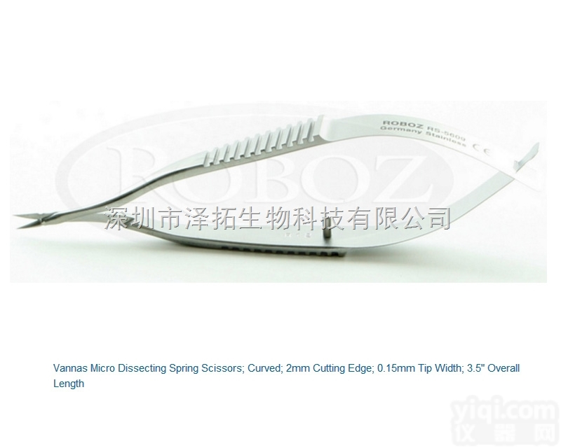 <em>Roboz</em>弹簧剪RS-5609 roboz代理 <em>Roboz</em><em>解剖</em>剪 Ro...