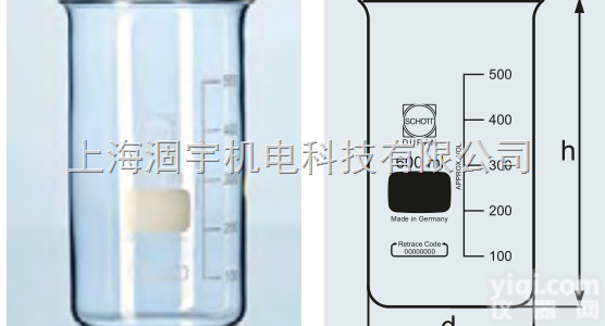 2111754  <em>德国</em><em>肖特</em>SCHOTT DURAN高型无嘴<em>烧杯</em>1000ml