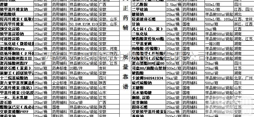 医用<em>麦芽糖</em>25公斤 填充剂矫味剂YY级辅料<em>资质</em><em>齐全</em>有批件现货