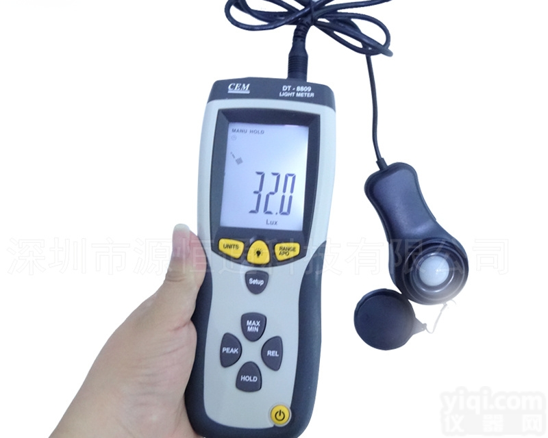 DT-<em>8809</em>  CEM华<em>盛昌</em>DT-<em>8809</em>专业级<em>照度计</em>亮度表
