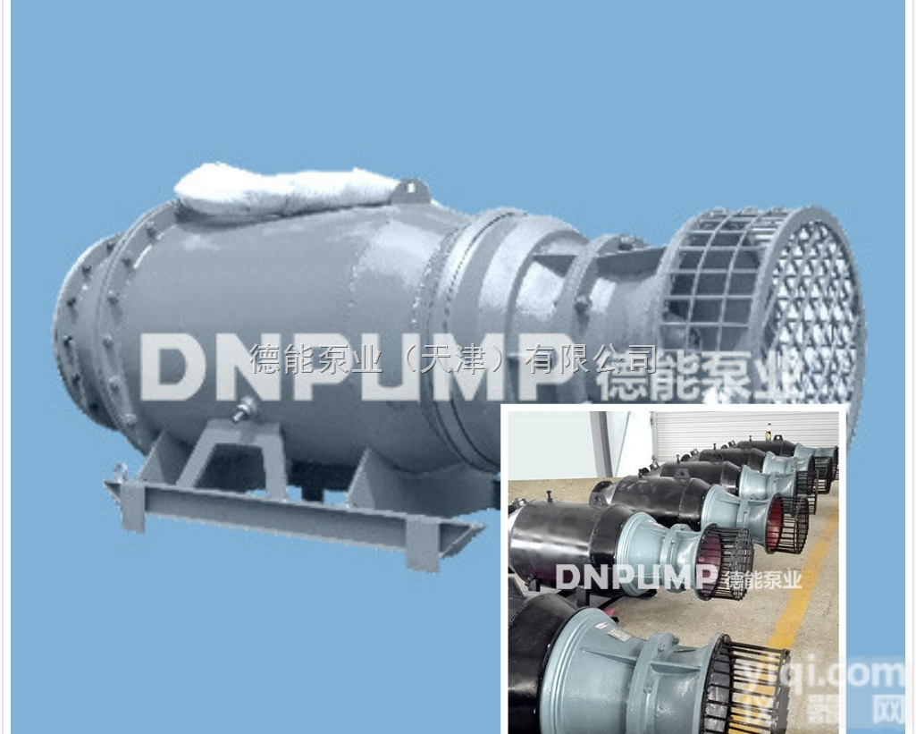 QZB  <em>雪橇</em><em>斜拉</em>式卧式潜水<em>轴流泵</em>