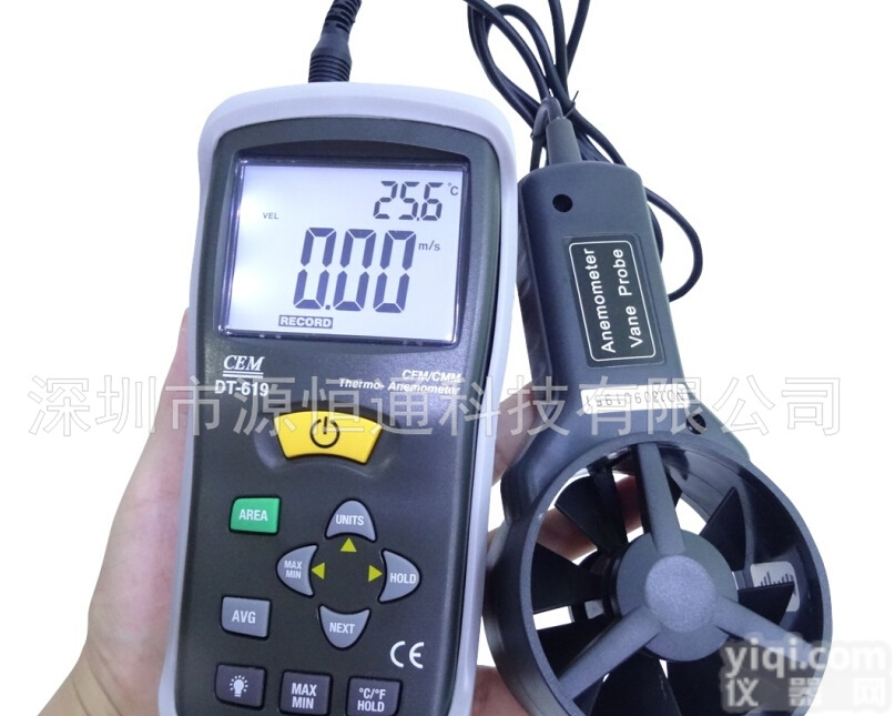 DT-619  CEM华<em>盛昌</em>DT-619风温<em>风量</em>风速仪
