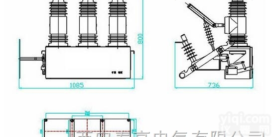 ZW32-10 40.5/1250  泰高10-35KV户外柱上小型化智能高压真空断路器厂家