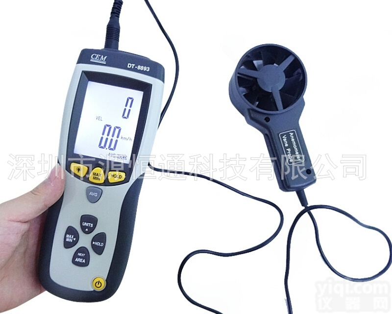 DT-8893  CEM华<em>盛昌</em>DT-8893专业级风温<em>风量</em>风速计