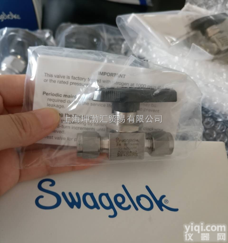 美国Swagelok世伟<em>洛克</em>不锈钢<em>高压</em>3桶<em>球阀</em>SS-83XKF4