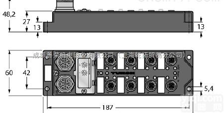 BL20-PF-24VDC-D  德国TURCK用于DIN<em>导轨</em>的<em>电源</em>安装说明