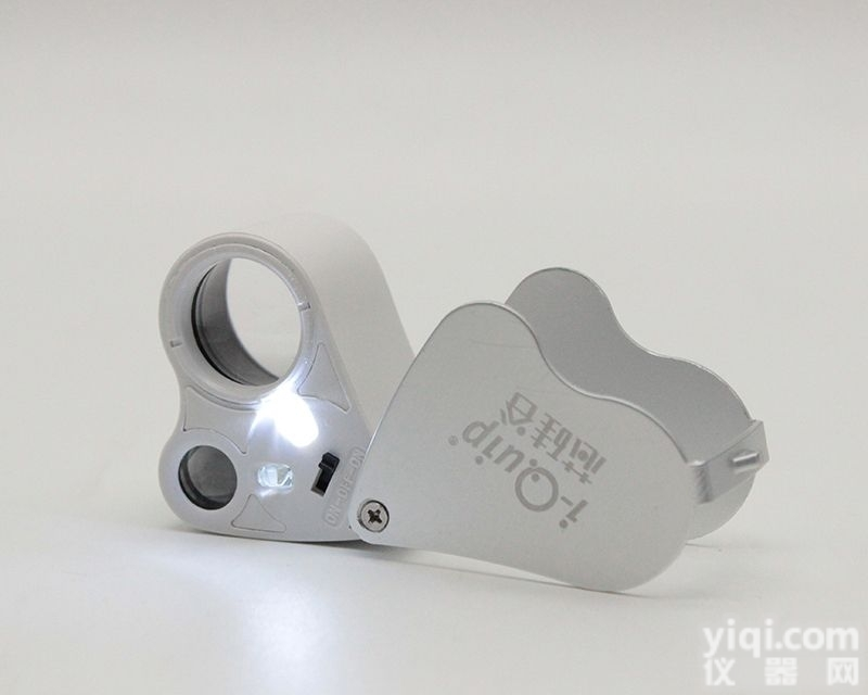 D2029  芯<em>硅谷</em>可折叠珠宝<em>放大镜</em>,双镜片,带LED灯