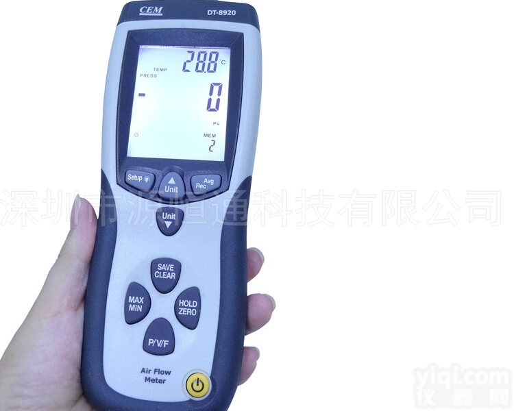 <em>DT</em>-8920  CEM华盛昌<em>DT</em>-8920差压计<em>压力表</em>压力测试仪