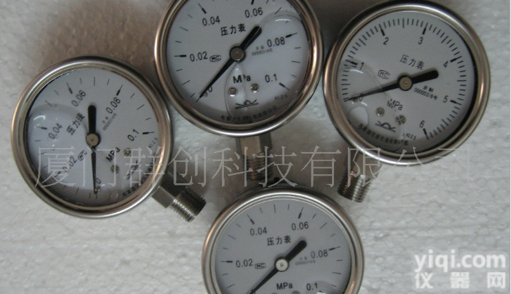 厦门全不锈钢（<em>耐震</em>）<em>压力表</em>YTN、YTF<em>系列</em>