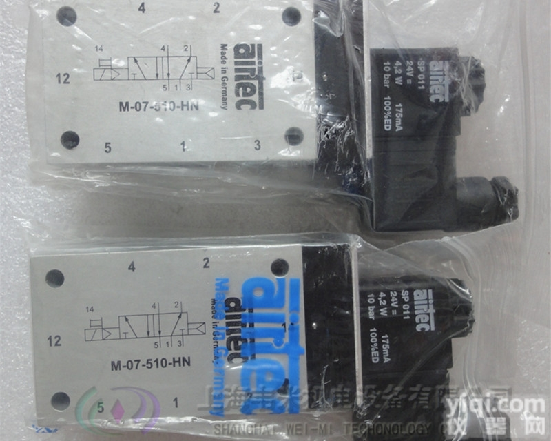 M-07-<em>510</em>-HN  爱尔泰克二位五通<em>电磁阀</em>M-07-<em>510</em>-HN