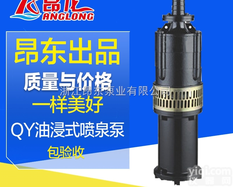 昂龙抽水泵 QY充油式40-80方农田<em>灌溉</em><em>喷泉</em>泵