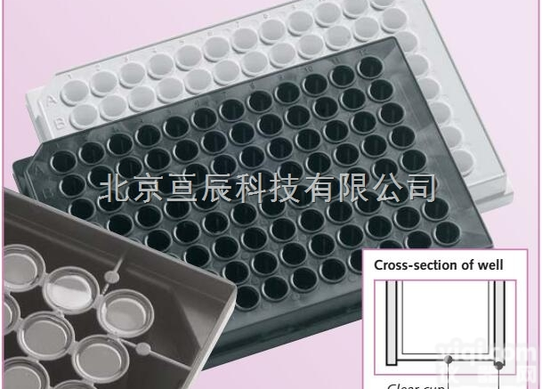 Krystal 2000 96孔<em>黑色</em><em>白色</em><em>透明</em>底微孔板 酶标板酶联板科学...