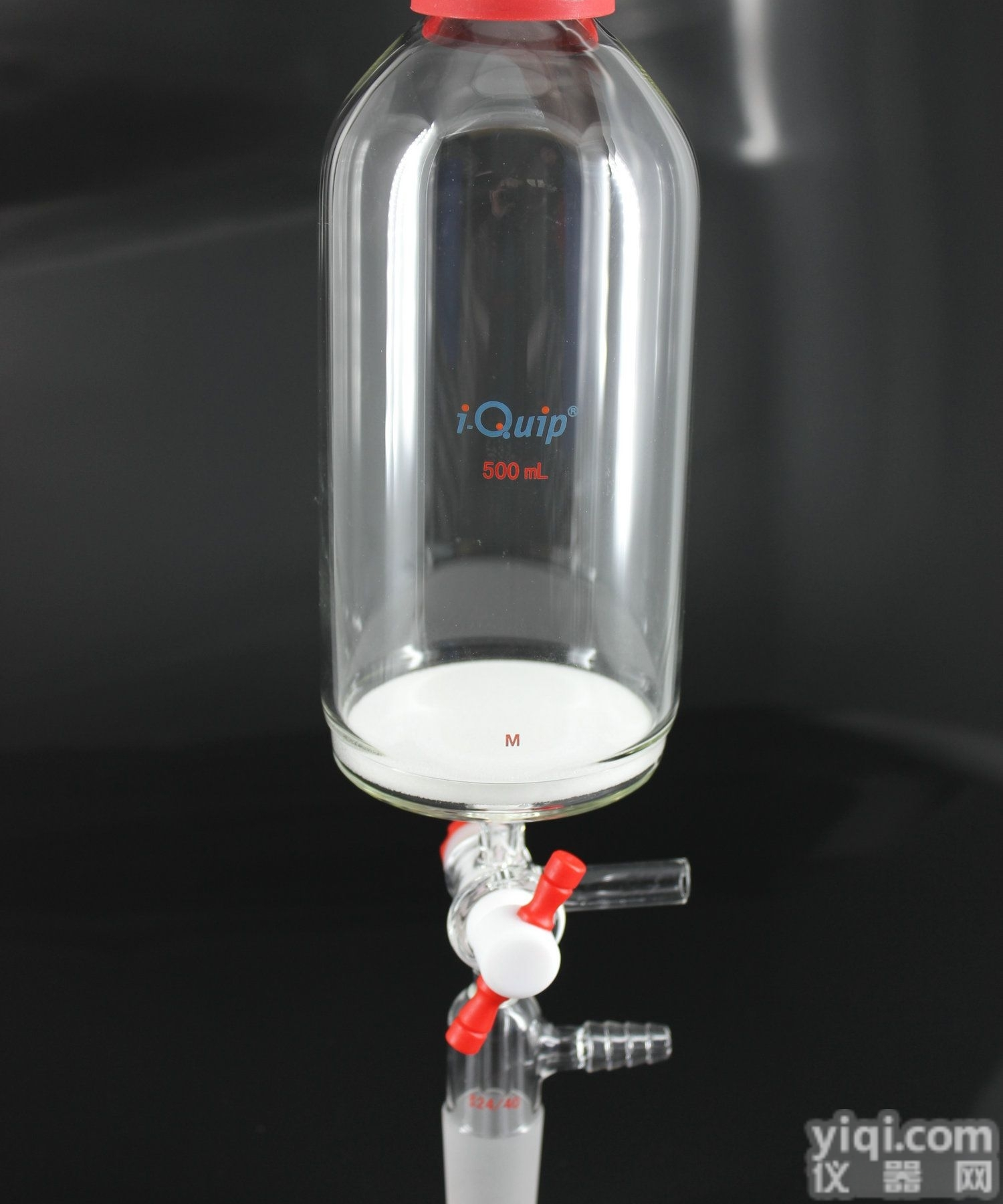 P3597  芯硅谷<em> 多肽固相合成管</em>,带下磨口、连接小咀和T型四氟节门,高硼硅,25...