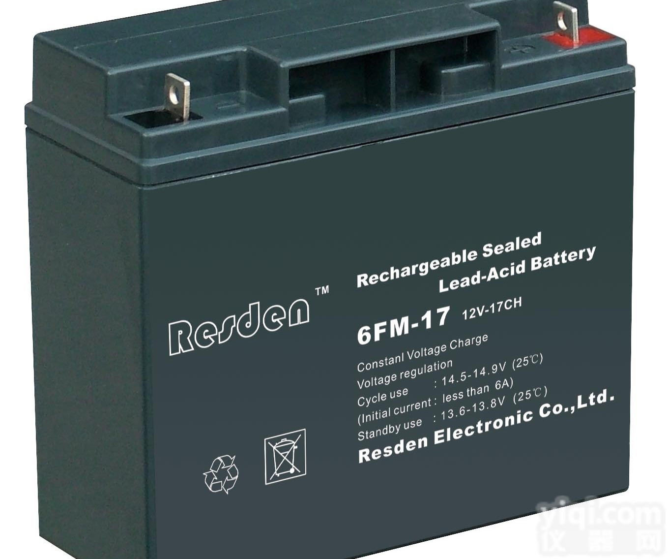Resde雷斯顿<em>蓄电池</em>6FM-7 12V7AH免维护<em>蓄电池</em> 金Pai<em>供应</em>商