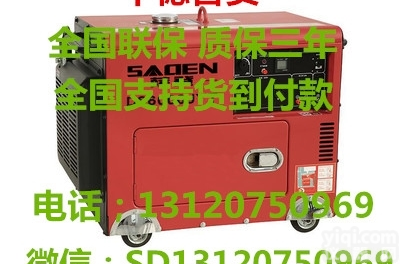 <em>DS6000JY</em>  <em>萨登</em>静音柴油<em>发电机</em>6KW备用电源220V
