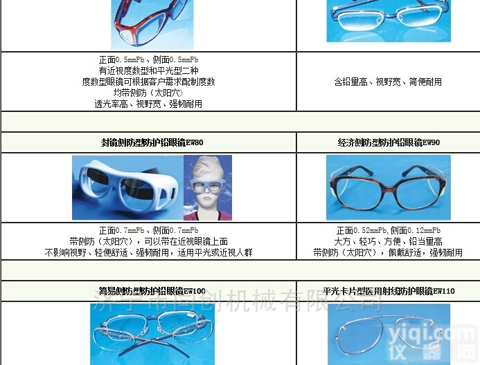 EW80  射线<em>防护</em>铅<em>眼镜</em> 防辐射<em>眼镜</em>