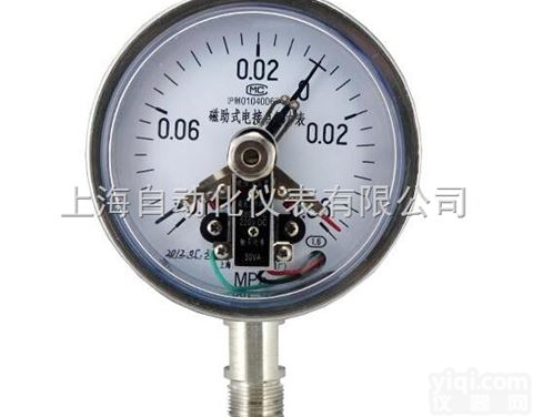 YXCA-150  磁助电<em>接点</em>氨<em>压力表</em><em>上海</em>自动化仪表四厂