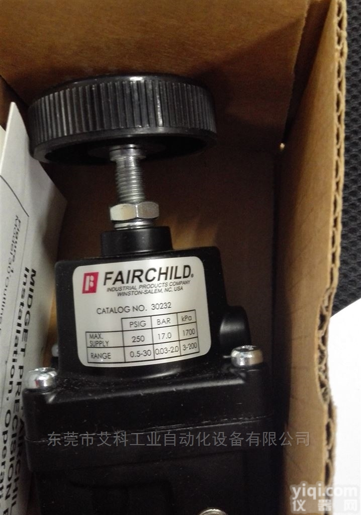 <em>仙童</em>FAIRCHILD低压<em>精密</em>压力调节器