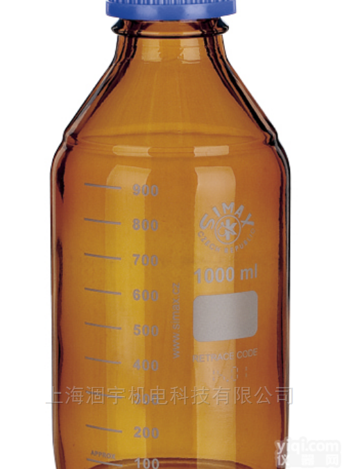 SIMAX棕色螺口试剂瓶 茶色<em>蓝盖</em>瓶 <em>玻璃瓶</em>