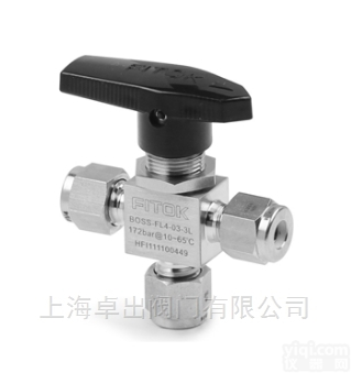 BOSS-FL12-10-3L  飞<em>托克</em>FITOK<em>一体式</em>仪表<em>球阀</em>3通型