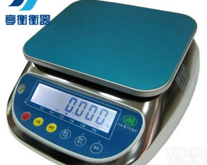 肉加工称重<em>电子秤</em>-<em>防水</em><em>防潮</em>不锈钢10kg桌秤